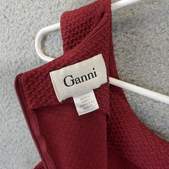 Ganni Red Midi Dress - Picture 4 of 12
